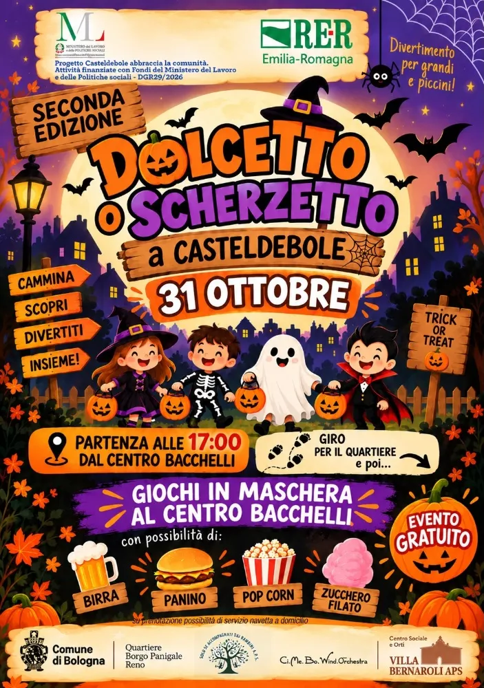 Locandina: Dolcetto o Scherzetto a Casteldebole